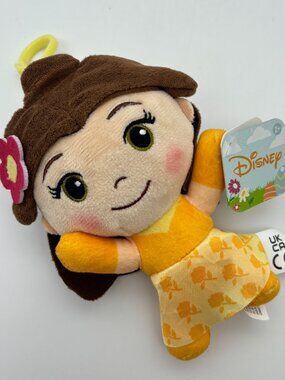 Disney Princess 5.5" Belle Easter Stuffed Plush Toy Bag Clip-on NWT
